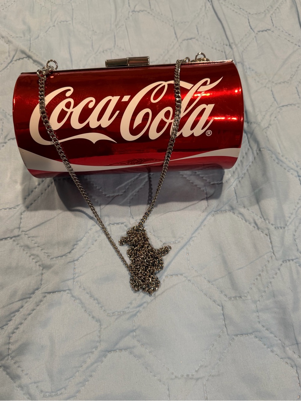 Coca-Cola Red and White Logo Shoulder Purse - Picture 5 of 5